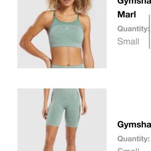 Gymshark Flex Set Studio Green Marl